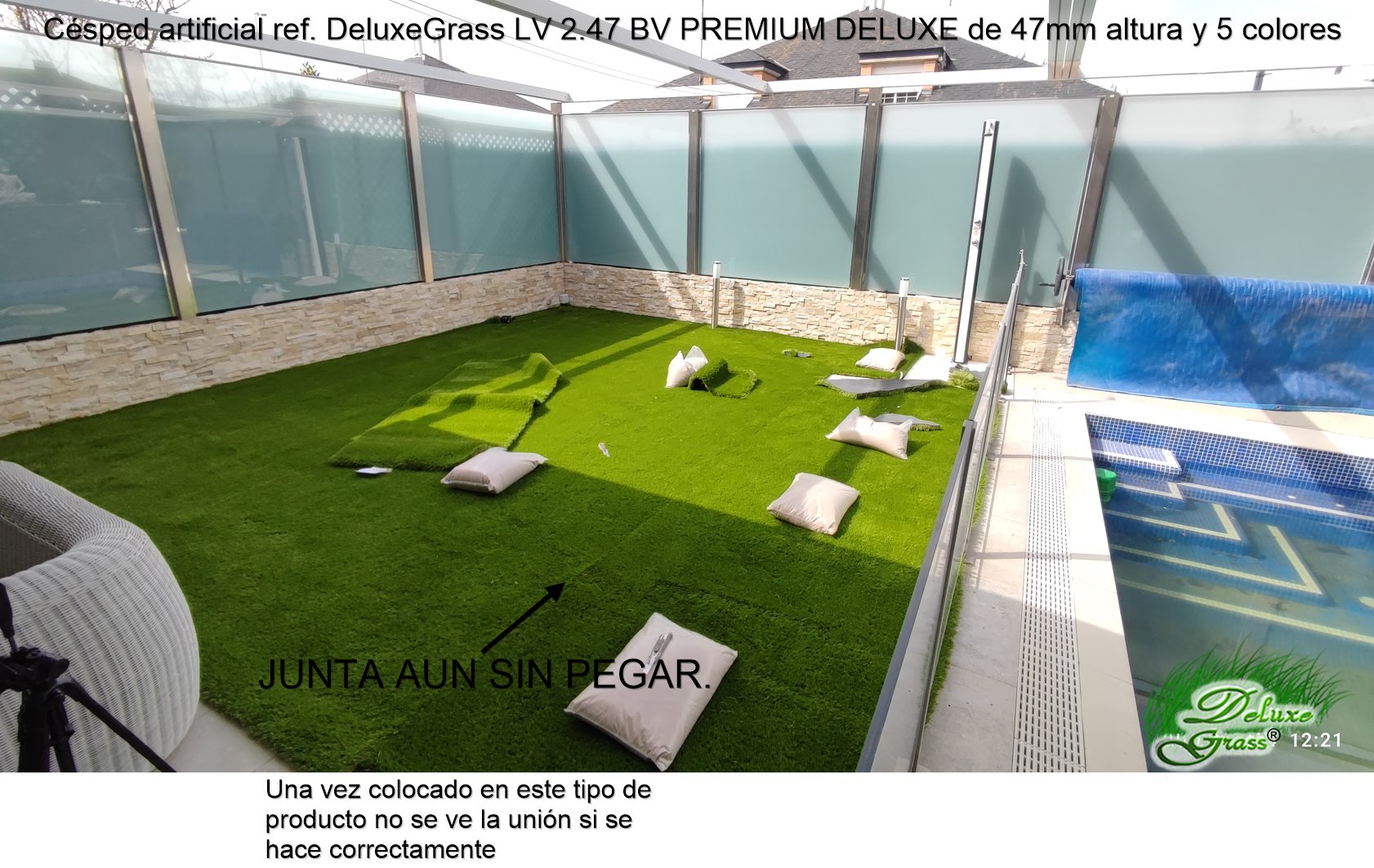 cesped-artificial-jardines-47mm-lv2.47 deluxegrass-durante-montaje